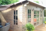 Domek ogrodowy drewniany ESSEX (34+34 mm, z izolacją), 5x4 m, 20 m² customer 3