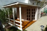 Domek ogrodowy drewniany AIDA PLUS (28 mm), 5x3 m, 9 m² - z tarasem 6,5 m² customer 3