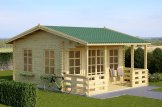 Domek ogrodowy drewniany ROYAL (44 + 44 mm, z izolacją PLUS), 5x5 m, 25 m² customer 2