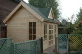 Domek ogrodowy drewniany CLOCKHOUSE (34+34 mm, z izolacją), 4x3 m, 12 m² customer 3