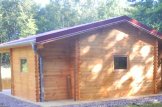 Domek ogrodowy drewniany PARIS (44 mm), 6,7x5,7 m, 21 m² - z tarasem 11 m² customer 2