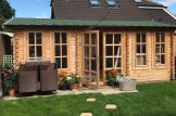 Domek ogrodowy drewniany DEVON (44+44 mm, z izolacją), 6x4 m, 24 m² customer 2