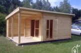 Domek ogrodowy drewniany CARL (34 mm), 5x4 m, 20 m² - z tarasem 8 m² customer 1