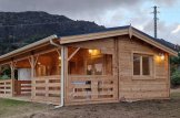 Domek letniskowy drewniany AMELIA (66 mm), 9x6 m, 32 m² - z tarasem 20 m² customer 1