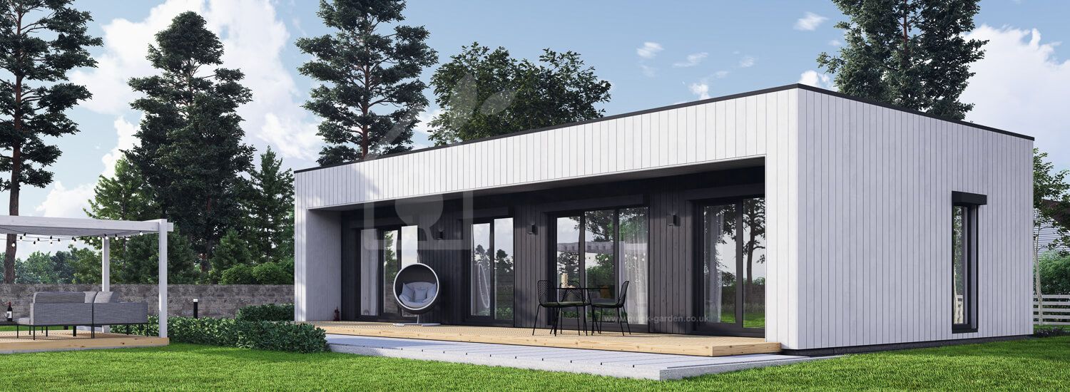 Dom drewniany całoroczny - mieszkalny KAYA 3 PV (z izolacją, WT2021), 70 m² visualization 1