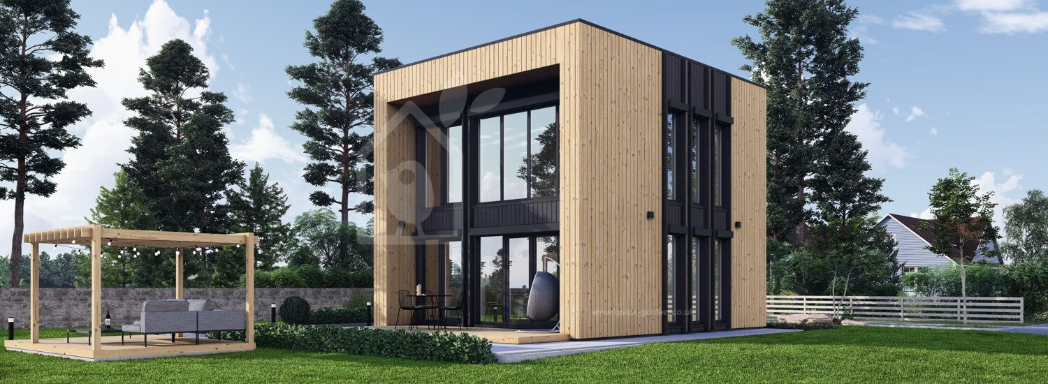Dom drewniany całoroczny - mieszkalny KAYA 4L RV (z izolacją, WT2021), 50 m² visualization 1