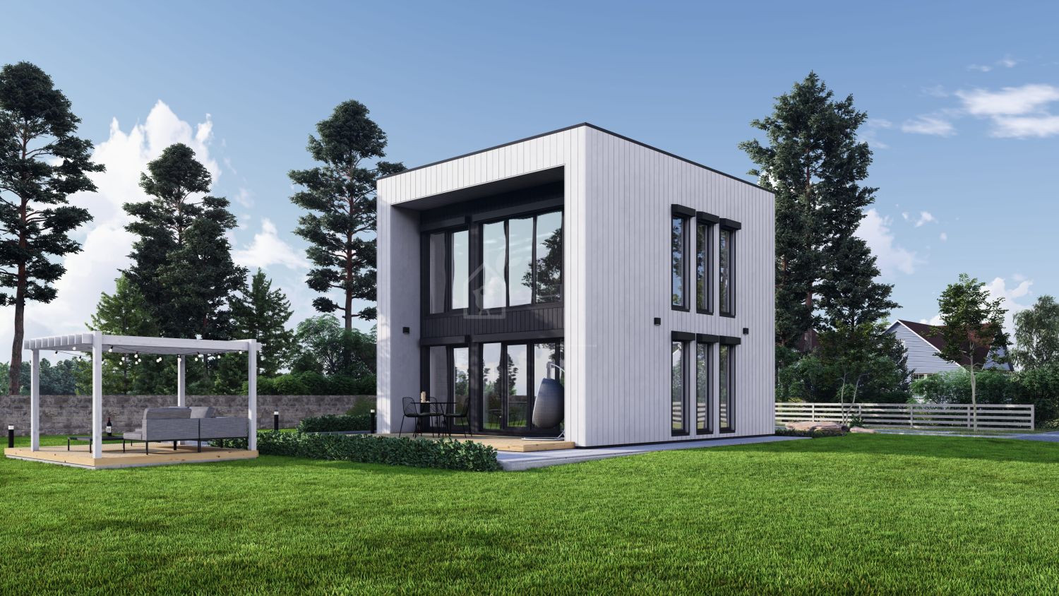 Dom drewniany całoroczny - mieszkalny KAYA 4L PV (z izolacją, WT2021), 50 m² visualization 1