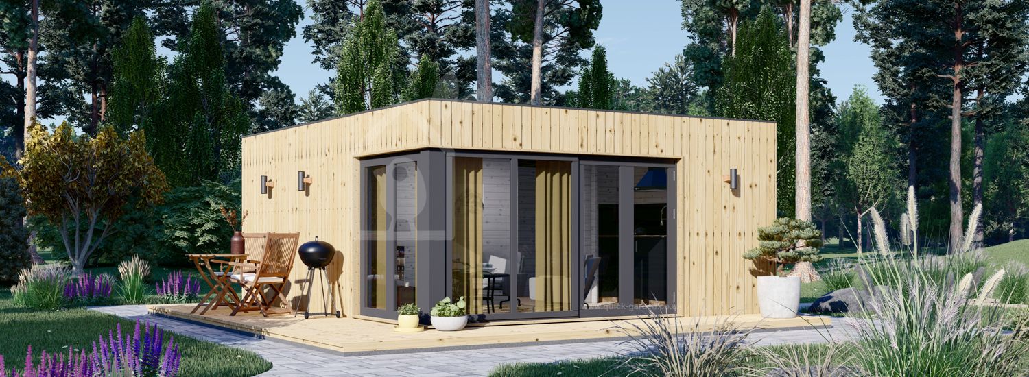 Domek letniskowy całoroczny PREMIUM (34 mm + elewacja, z izolacją PLUS), 6x5 m, 30 m² visualization 1