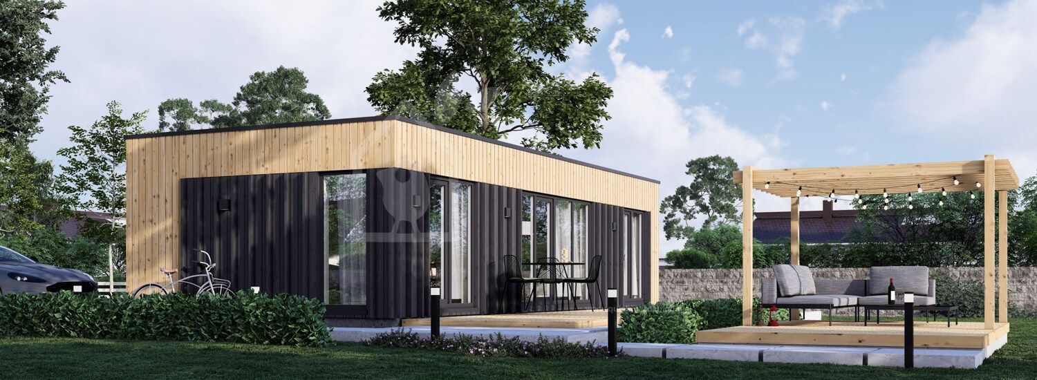 Dom drewniany całoroczny - mieszkalny PREMIUM RV (z izolacją, WT2021), 42 m² visualization 1