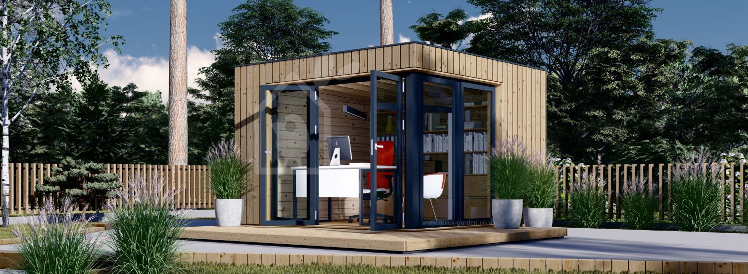 Domek ogrodowy drewniany PREMIUM (44 mm + elewacja, z izolacją PLUS), 3x3 m, 9 m² visualization 1