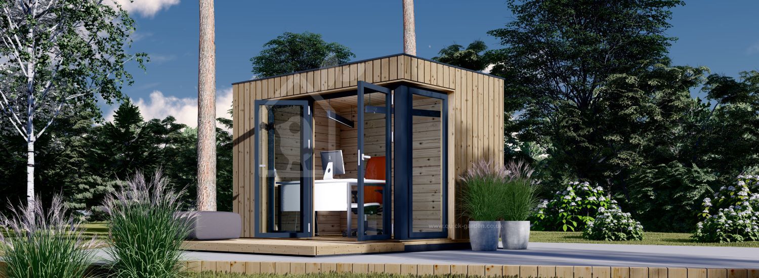 Domek ogrodowy drewniany PREMIUM (44 mm + elewacja, z izolacją PLUS), 3x2 m, 6 m² visualization 1
