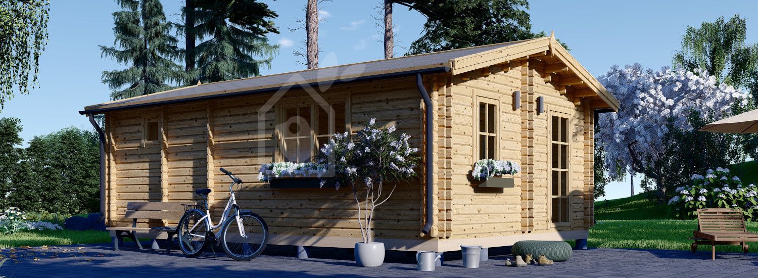 Dom pomocniczy ARGO M-N (44+44 mm), 5 × 9 m (16' × 29'), 35 m² visualization 1